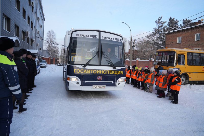 Новый агитационный автобус для Госавтоинспекции Иркутска