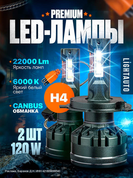 Светодиодные лампы LIGHTAUTO: эффективность и яркость