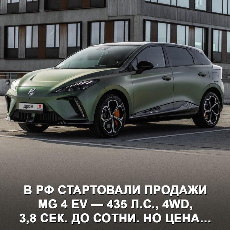 Запуск продаж электромобиля MG 4 EV в России