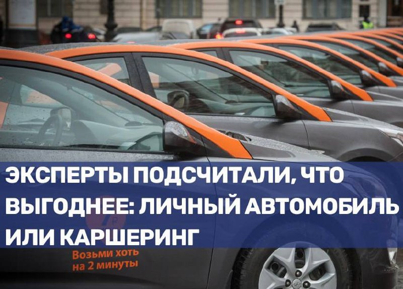 Сравнение расходов на личный автомобиль и каршеринг