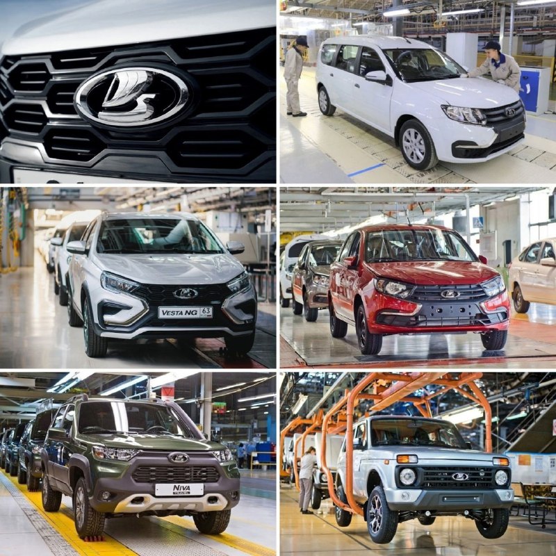 Продажи LADA в январе 2025: успех моделей Vesta и Largus