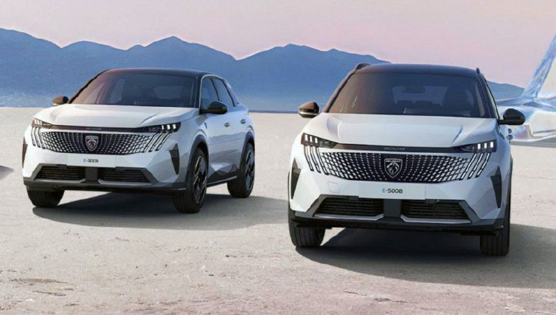 Новые мощные версии кроссоверов Peugeot E-3008 и E-5008