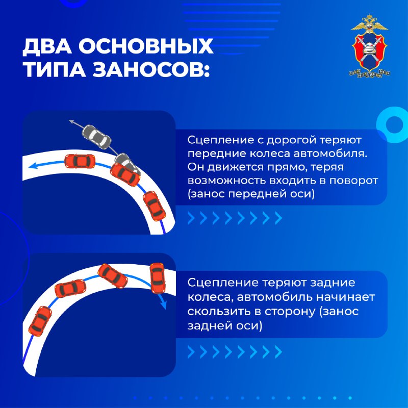 Что делать при заносе автомобиля в снегопад