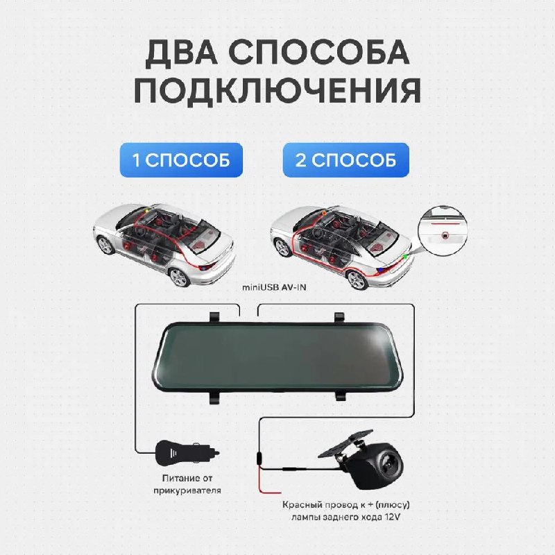 Инновационное зеркало-регистратор с качественной записью 2K