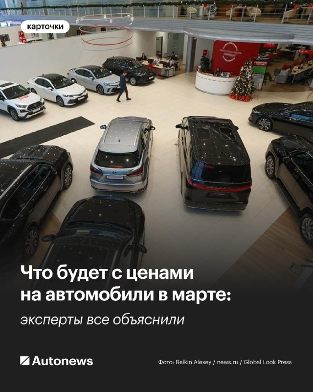 Перспективы цен на автомобили в марте 2025 года