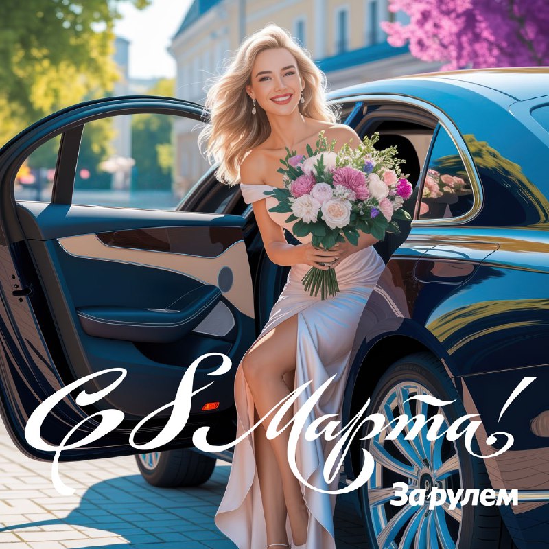 С праздником 8 Марта: женщин за рулем с уважением