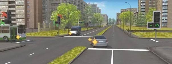 Правила дорожного движения: уступка при поворотах