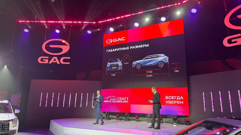 GAC запускает три новые модели на российском рынке