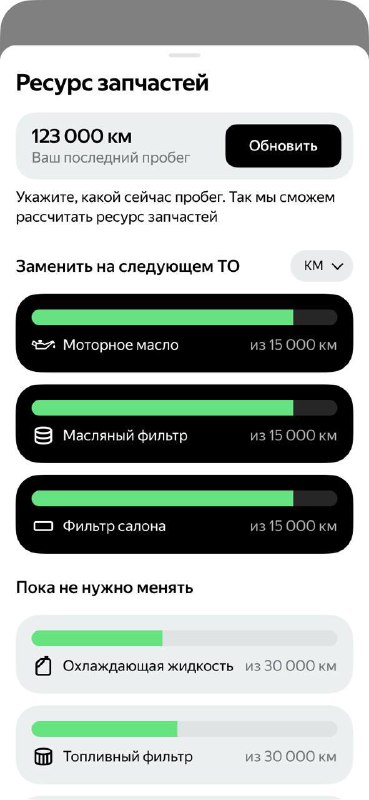 Новая функция контроля техобслуживания на Авто.ру