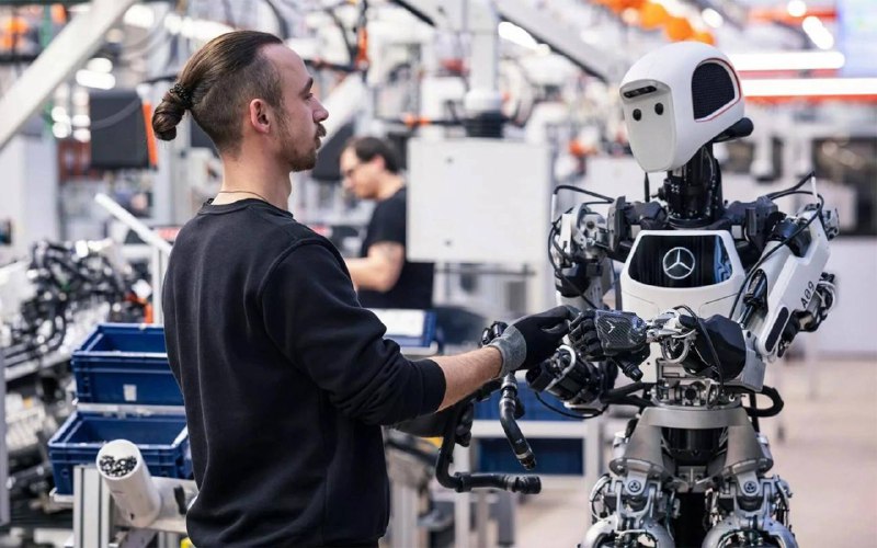 Инновации на заводе Mercedes-Benz: Внедрение роботов для повышения эффективности