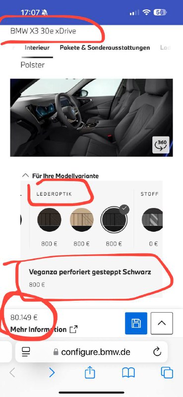 Сравнение гибридных и электрических автомобилей: U7 против BMW X3