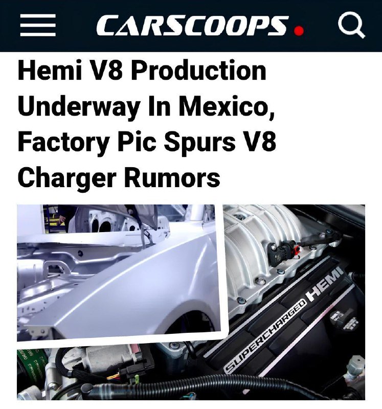 Stellantis возобновляет производство моторов V8 Hemi для пикапов RAM