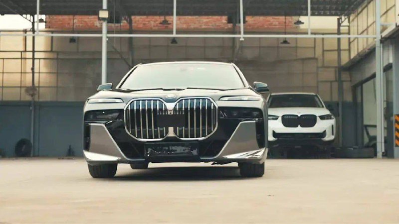 Переделка классического BMW 7 серии под дизайн нового поколения