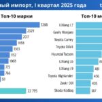 Анализ параллельного импорта автомобилей в первом квартале 2025 года