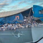 На КАД в Петербурге произошла необычная авария — зона покрыта пивом