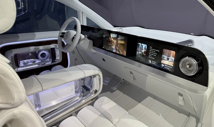 Mercedes-Benz представил роскошный электрошаттл Vision V на замену V-классу