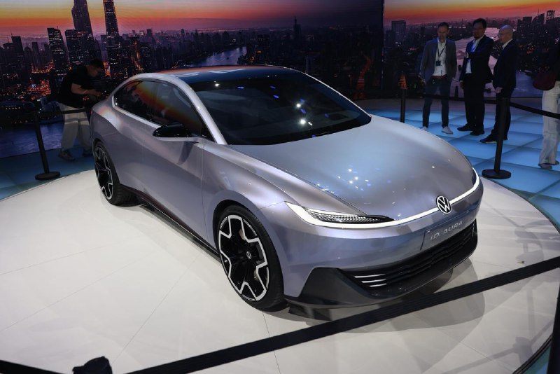 Volkswagen Представили Концепт Новый Электрический Седан ID.Aura на Шанхайской Автосалон