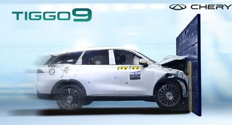 Chery Tiggo 9 успешно прошёл фронтальный краш-тест по стандартам Euro NCAP