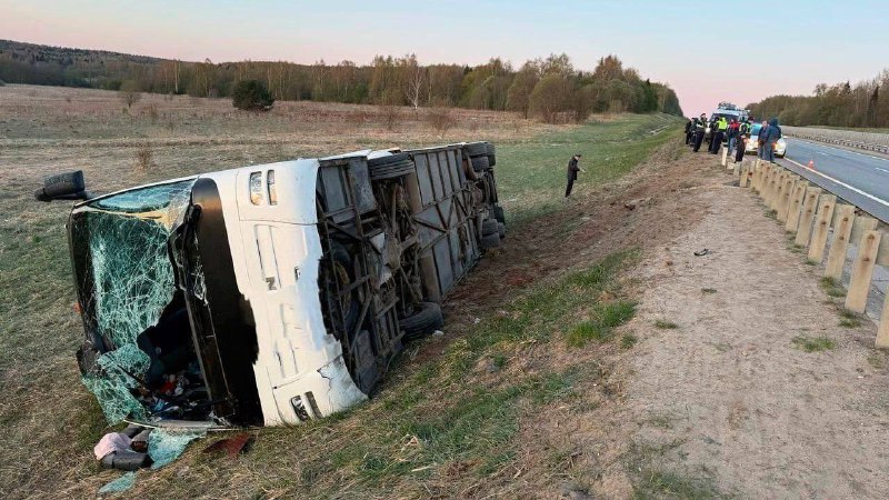 Дорожная авария с участием автобуса во Владимирской области: пострадали 35 человек