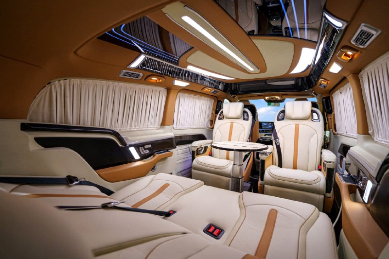 Модернизация Mercedes V-Класса: превращение в роскошный минивэн в стиле Rolls-Royce
