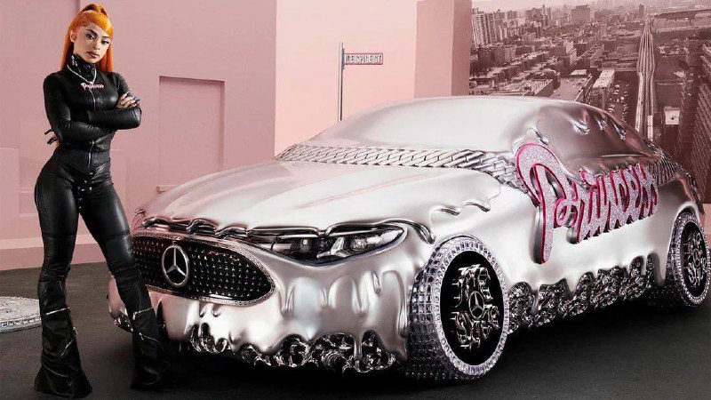 Mercedes-Benz CLA превращён в арт-автомобиль в сотрудничестве с Ice Spice