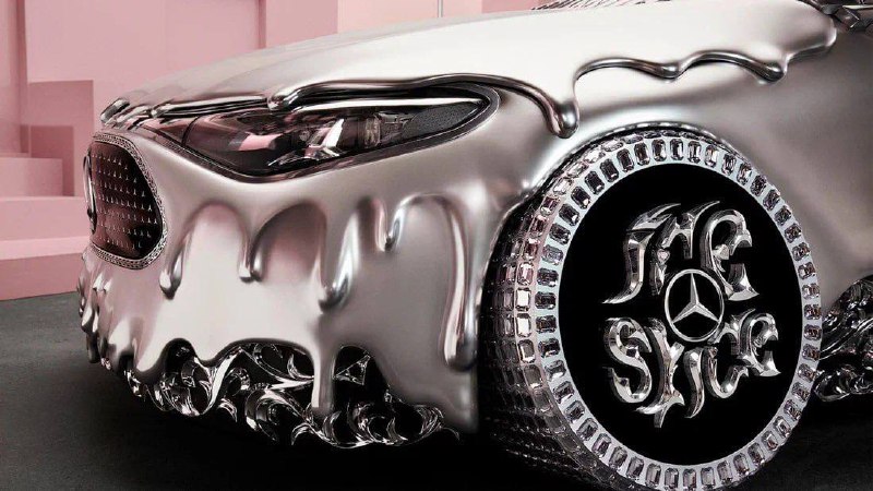 Mercedes-Benz CLA превращён в арт-автомобиль в сотрудничестве с Ice Spice