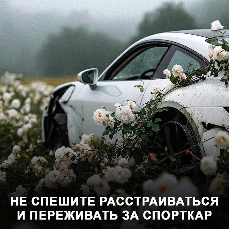 Печальная красота в немецкой сельской местности: брошенный Porsche и искусственный интеллект