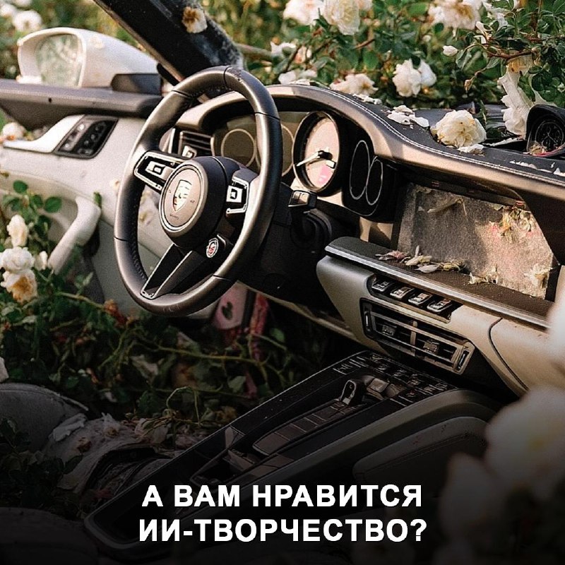 Печальная красота в немецкой сельской местности: брошенный Porsche и искусственный интеллект