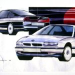 Редкие эскизы: дизайн будущего седана BMW пятой серии 1989 года