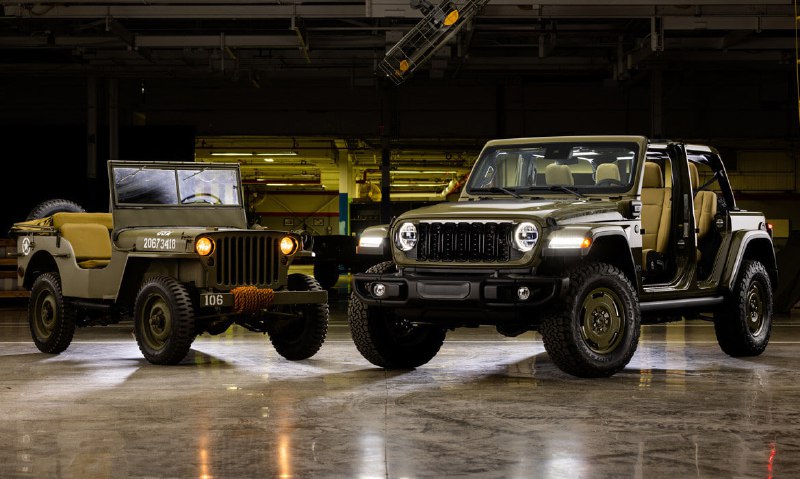Jeep выпускает лимитированную ретро-версию Wrangler Willys Edition в честь исторического наследия