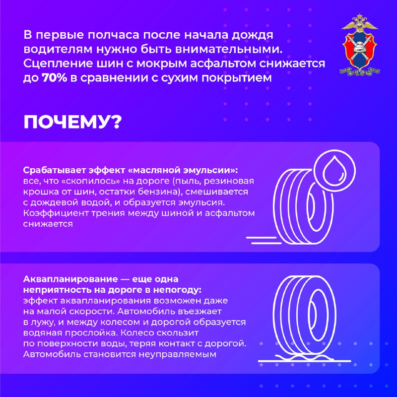 Безопасность на мокрой дороге: советы водителям после дождя
