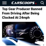 Бывшему продюсеру Top Gear отключили водительские права за небольшое превышение скорости