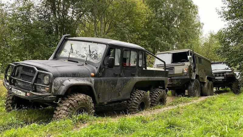 Уникальный российский внедорожник УАЗ 6х6 с двигателем от Toyota Land Cruiser