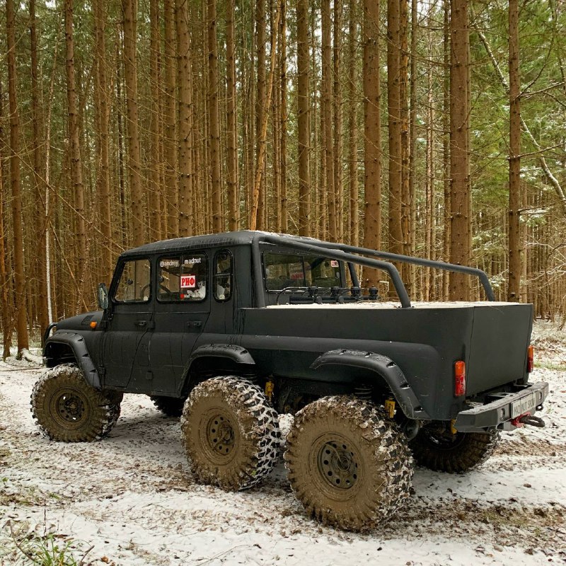 Уникальный российский внедорожник УАЗ 6х6 с двигателем от Toyota Land Cruiser
