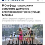 В Совфеде предложили запретить электросамокаты в центре Москвы