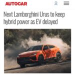 Lamborghini Urus останется гибридным, а не станет полностью электромобилем