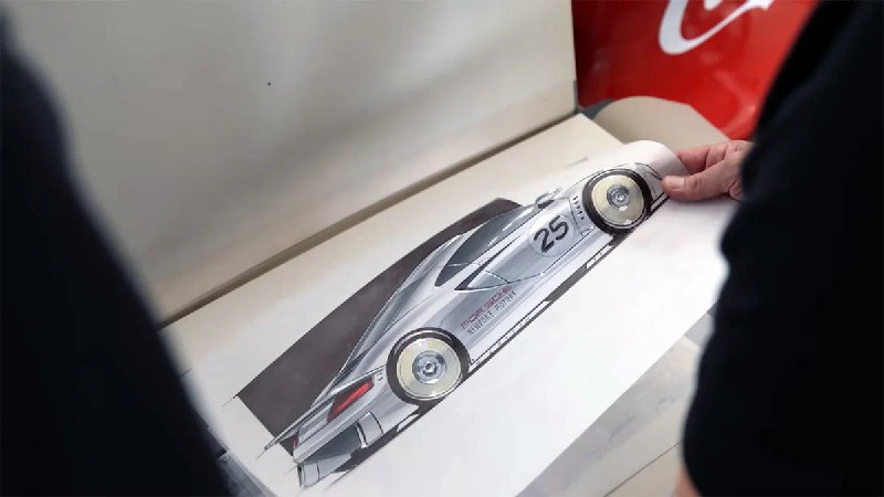 Редкий набросок дизайна Porsche Carrera GT: альтернативный эскиз revealed Редкий набросок дизайна Porsche Carrera GT: альтернативный эскиз revealed