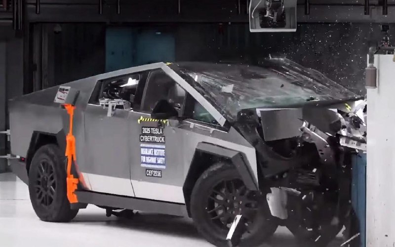 Первый краш-тест Tesla Cybertruck по методике IIHS: результаты и особенности Первый краш-тест Tesla Cybertruck по методике IIHS: результаты и особенности