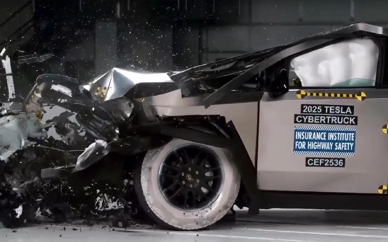 Первый краш-тест Tesla Cybertruck по методике IIHS: результаты и особенности Первый краш-тест Tesla Cybertruck по методике IIHS: результаты и особенности