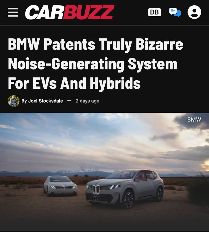 BMW разработала технологию звукового оповещения электромобилей без использования динамиков BMW разработала технологию звукового оповещения электромобилей без использования динамиков