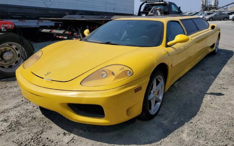 Уникальный Ferrari 360 Modena превратился в роскошный лимузин