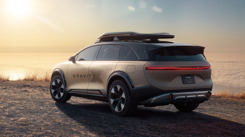 Lucid представляет внедорожную версию электрокроссовера Gravity на выставке Pebble Beach Lucid представляет внедорожную версию электрокроссовера Gravity на выставке Pebble Beach