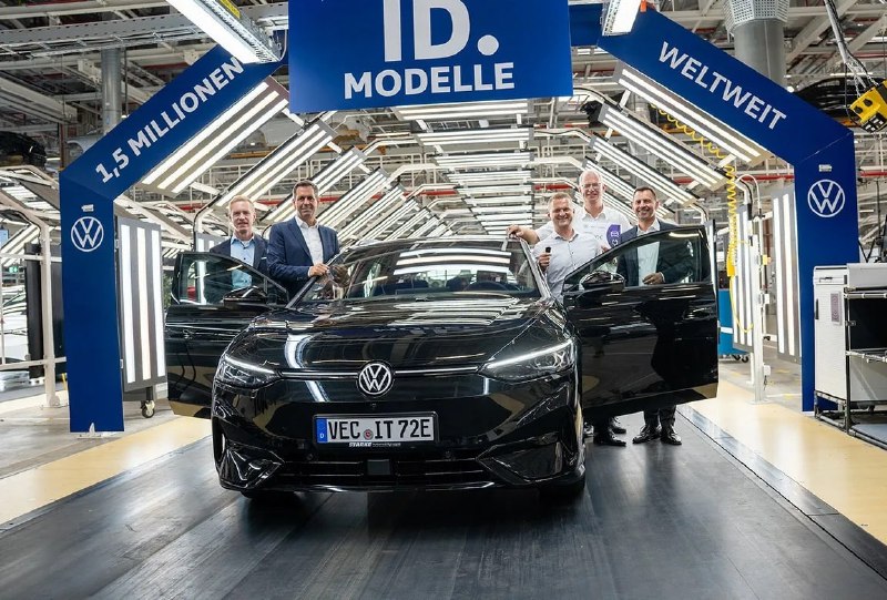 Электромобили Volkswagen ID достигли миллионной отметки продаж