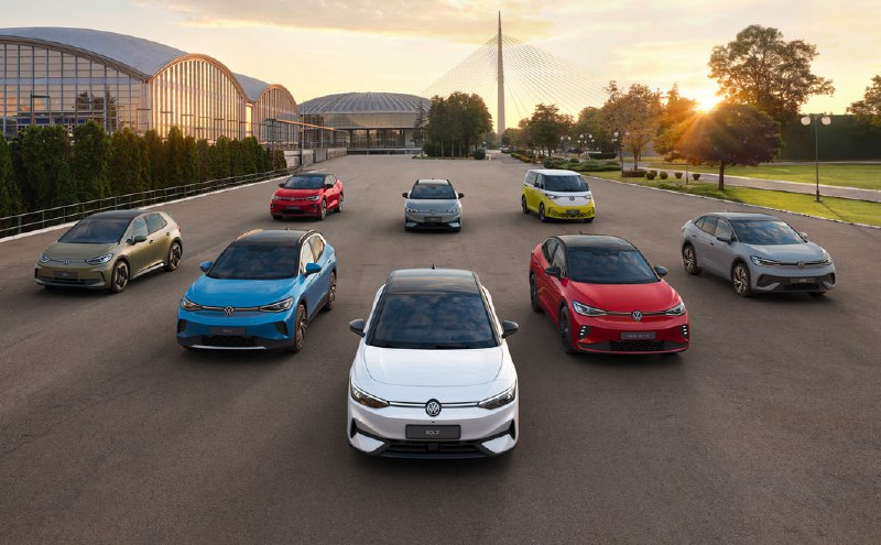 Электромобили Volkswagen ID достигли миллионной отметки продаж