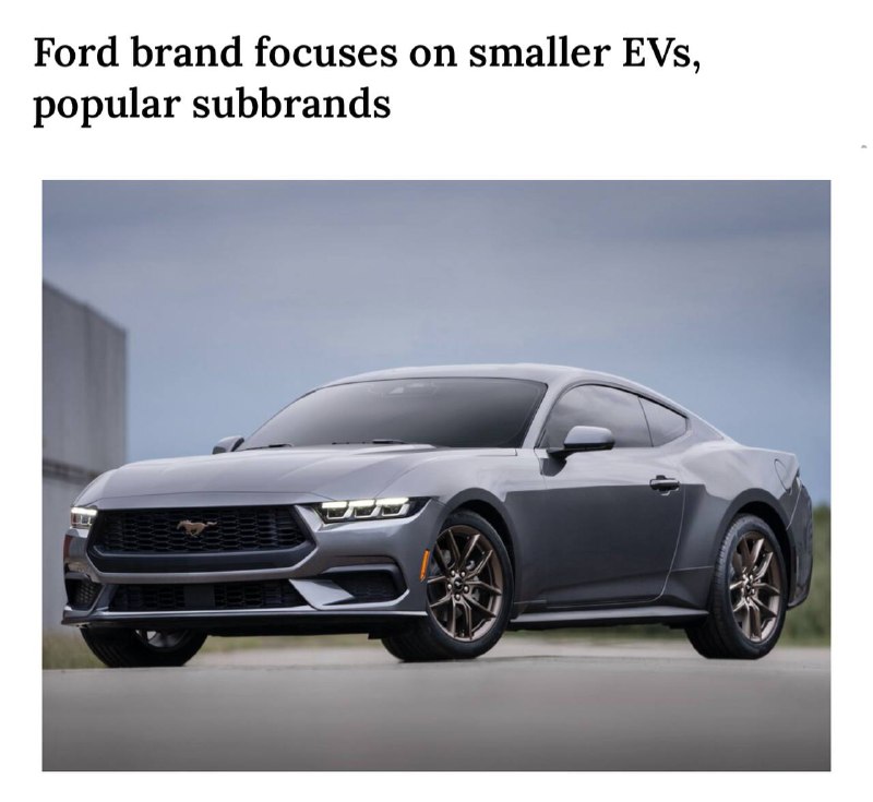 Ford отказался превращать Mustang в полностью электрический спорткар — как минимум до конца десятилетия.В стратегию электрификации бренда войдут массовые бюджетные модели, но не легендарный Mustang.