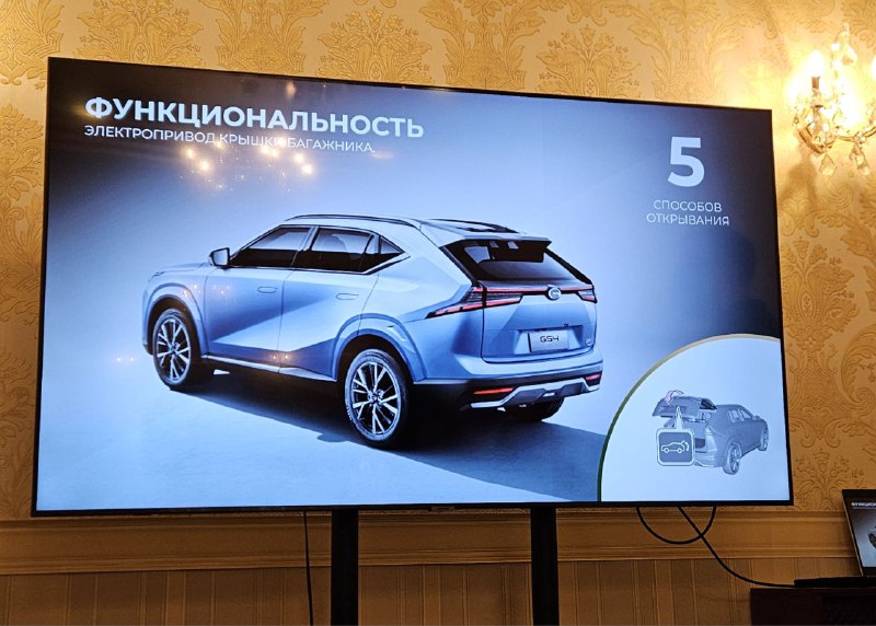 Начинается тест полноприводного кроссовера GAC GS4.