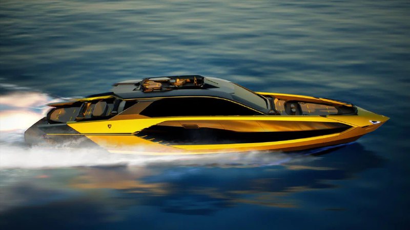 Lamborghini представляет эксклюзивную яхту Tecnomar 101FT с впечатляющей мощностью