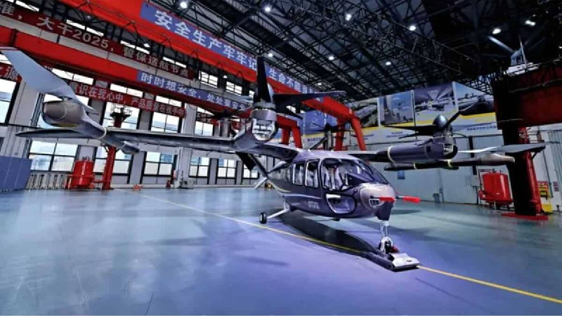 Компания Geely Представила Первое Воздушное Такси с Вертикальным Взлётом