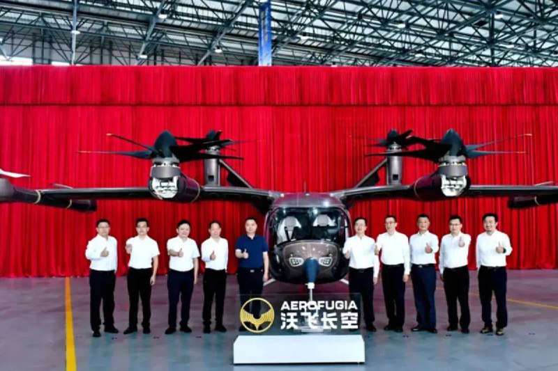 Компания Geely Представила Первое Воздушное Такси с Вертикальным Взлётом