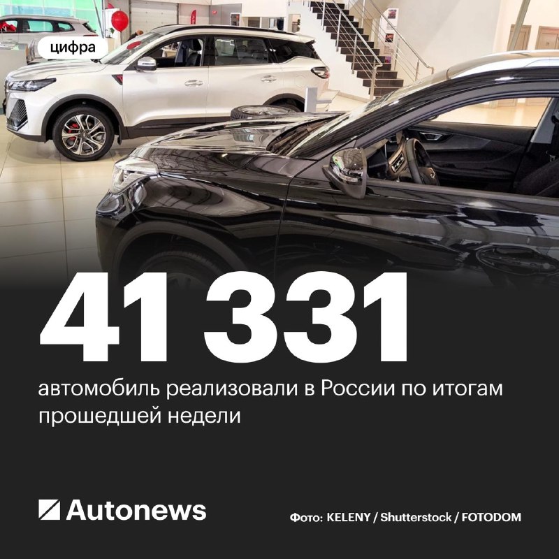 Российский авторынок обновил недельный рекорд по продажам